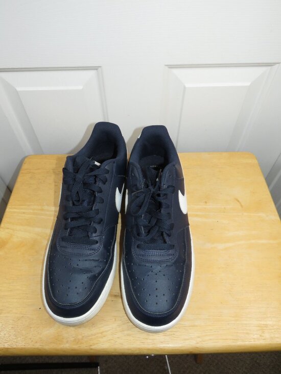 Nike Court Vision Lo Shoes Blue Obsidian White Sneakers FZ5547-400 Men Size 11.5 main image 8